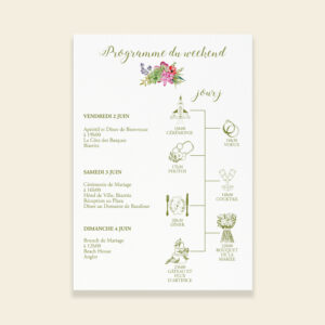 Carton welcome bag de mariage Succulentes - Maison Célestine