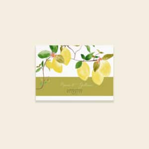 Carton réponse RSVP mariage citrons - Un Amour de Citron - Maison Célestine