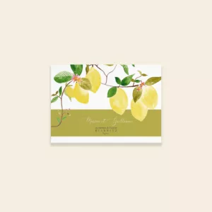 Carton réponse RSVP mariage citrons - Un Amour de Citron - Maison Célestine