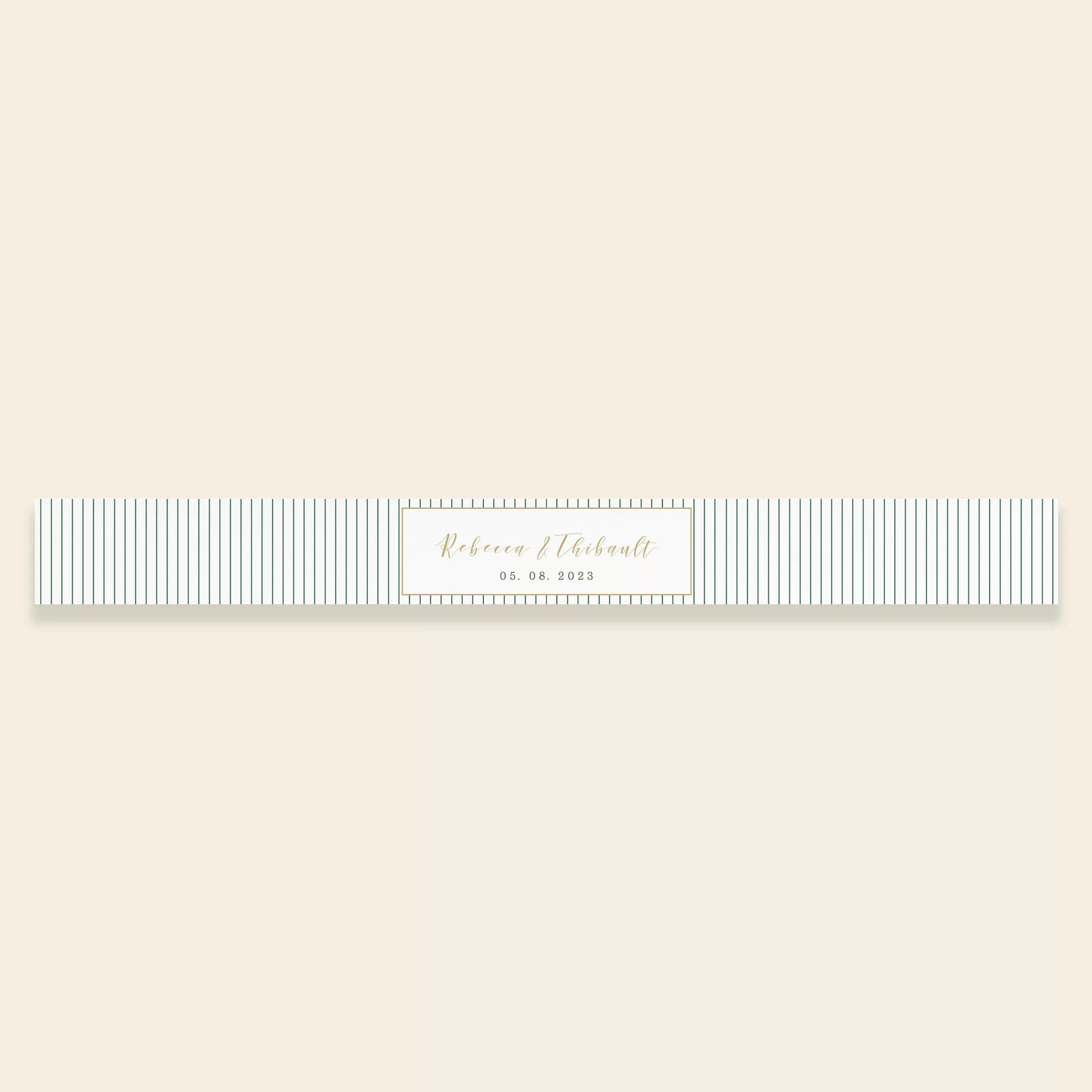 Belly-band pour faire-part de mariage botanique - Vintage Bloom - Maison Célestine
