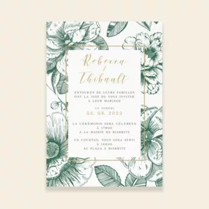 Faire-part de mariage botanique - Vintage Bloom - Maison Célestine