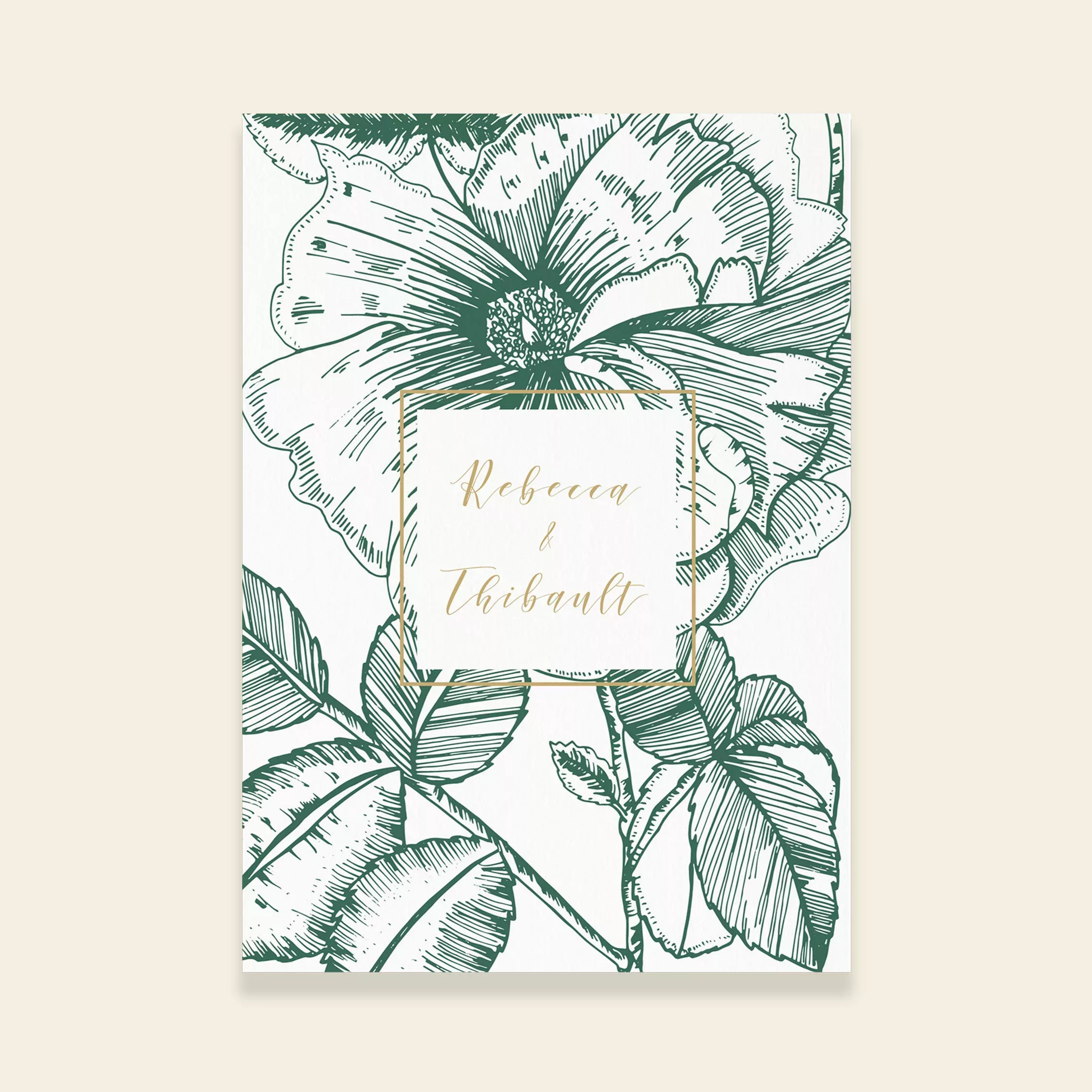 FAIRE-PART DE MARIAGE VINTAGE BLOOM – Image 3