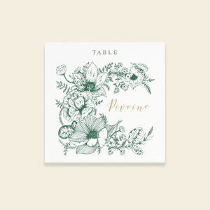 Numéro/nom de table de mariage botanique - Vintage Bloom - Maison Célestine