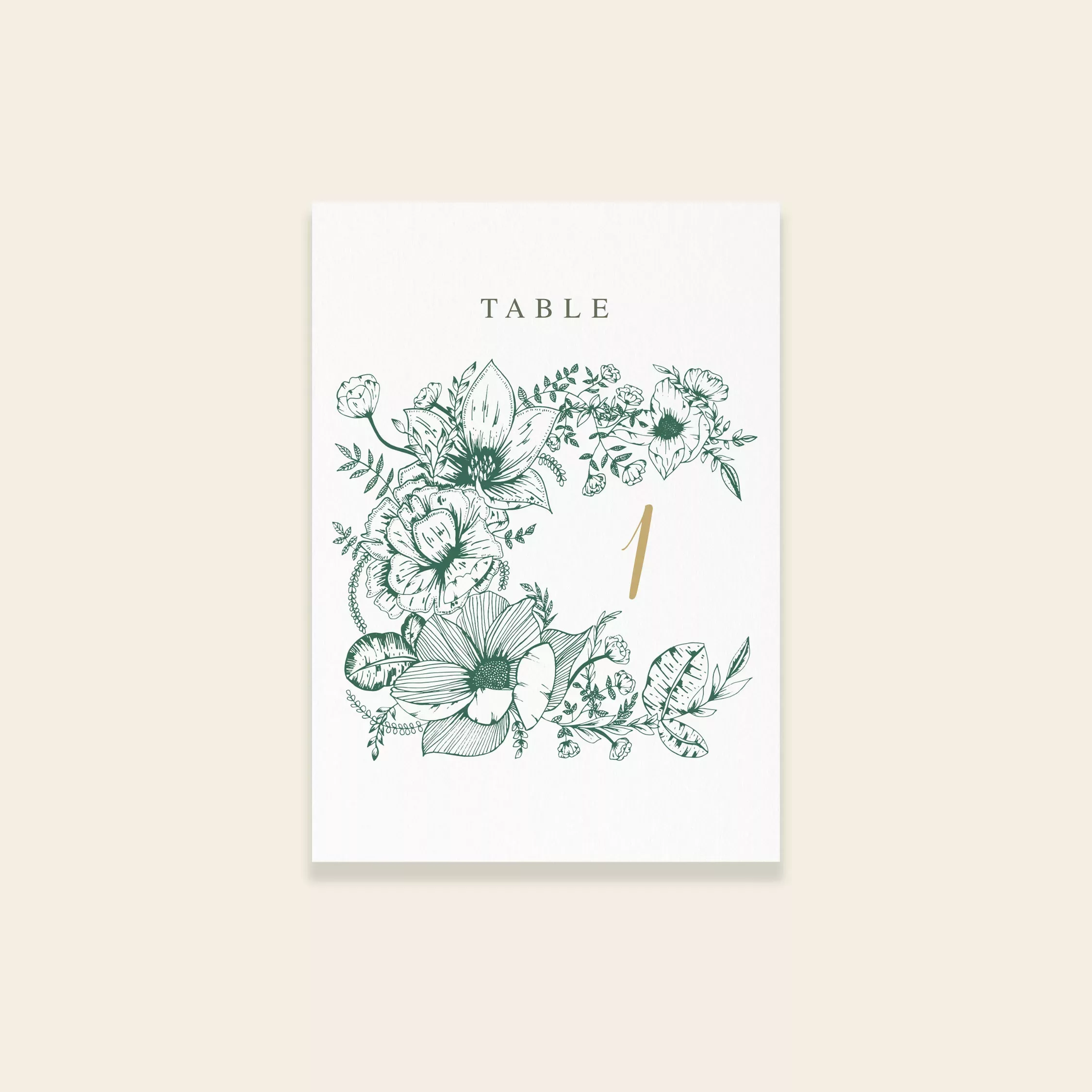 Numéro/nom de table de mariage botanique - Vintage Bloom - Maison Célestine