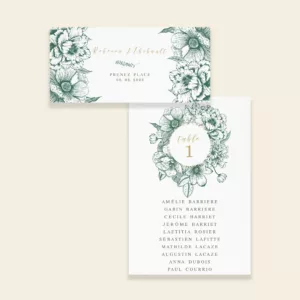 Plan de table de mariage botanique - Vintage Bloom - Maison Célestine