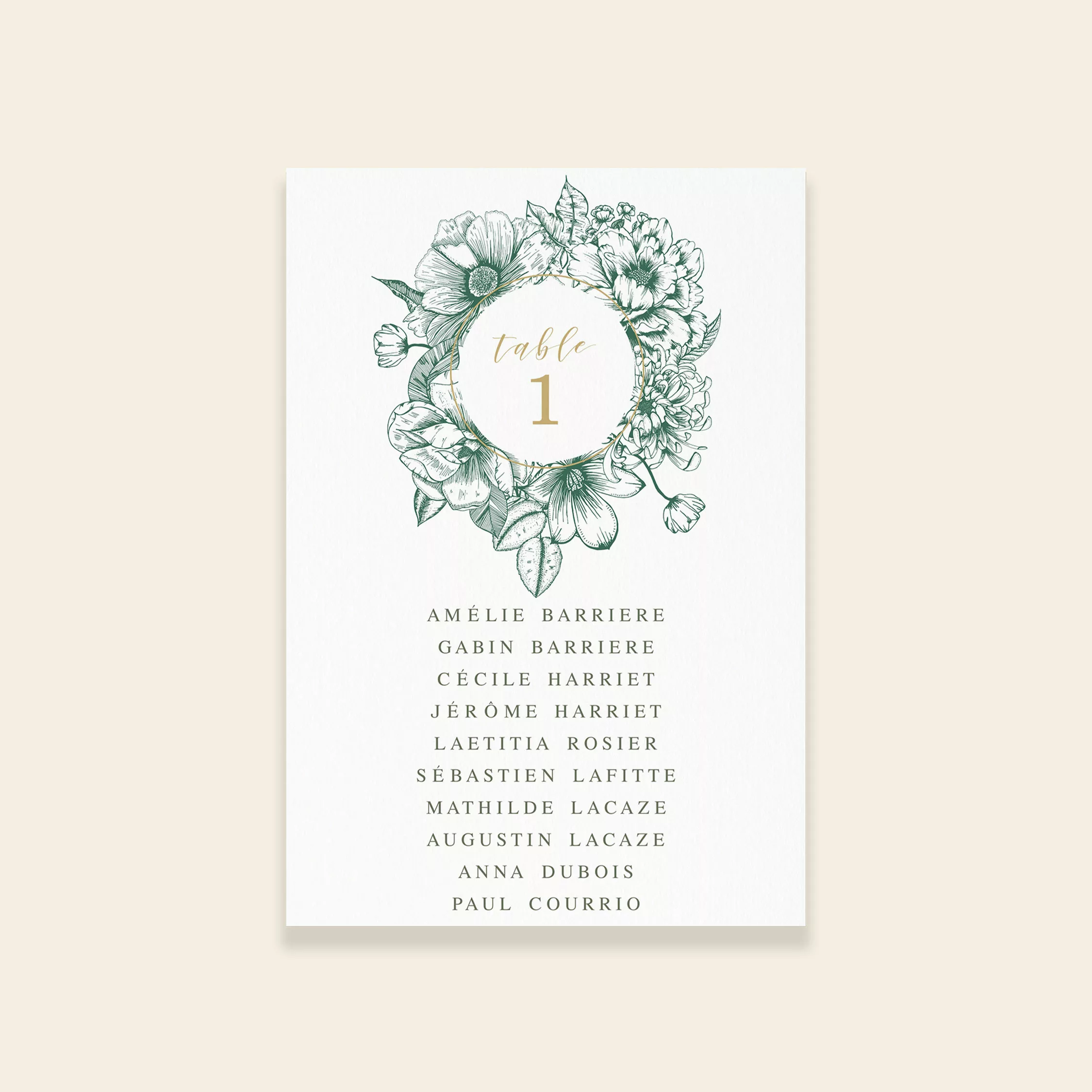 Plan de table de mariage botanique - Vintage Bloom - Maison Célestine