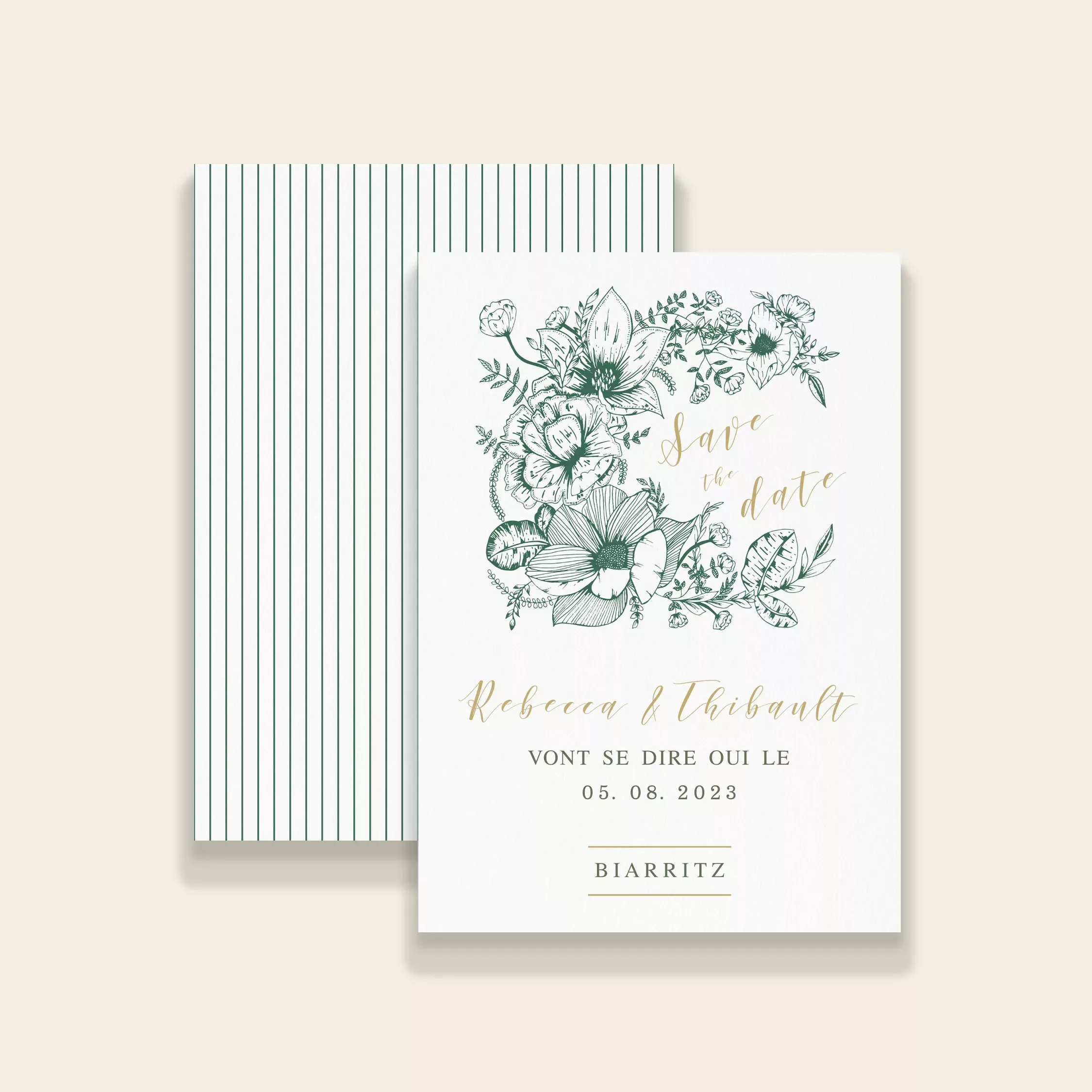 Save the date mariage botanique - Vintage Bloom - Maison Célestine