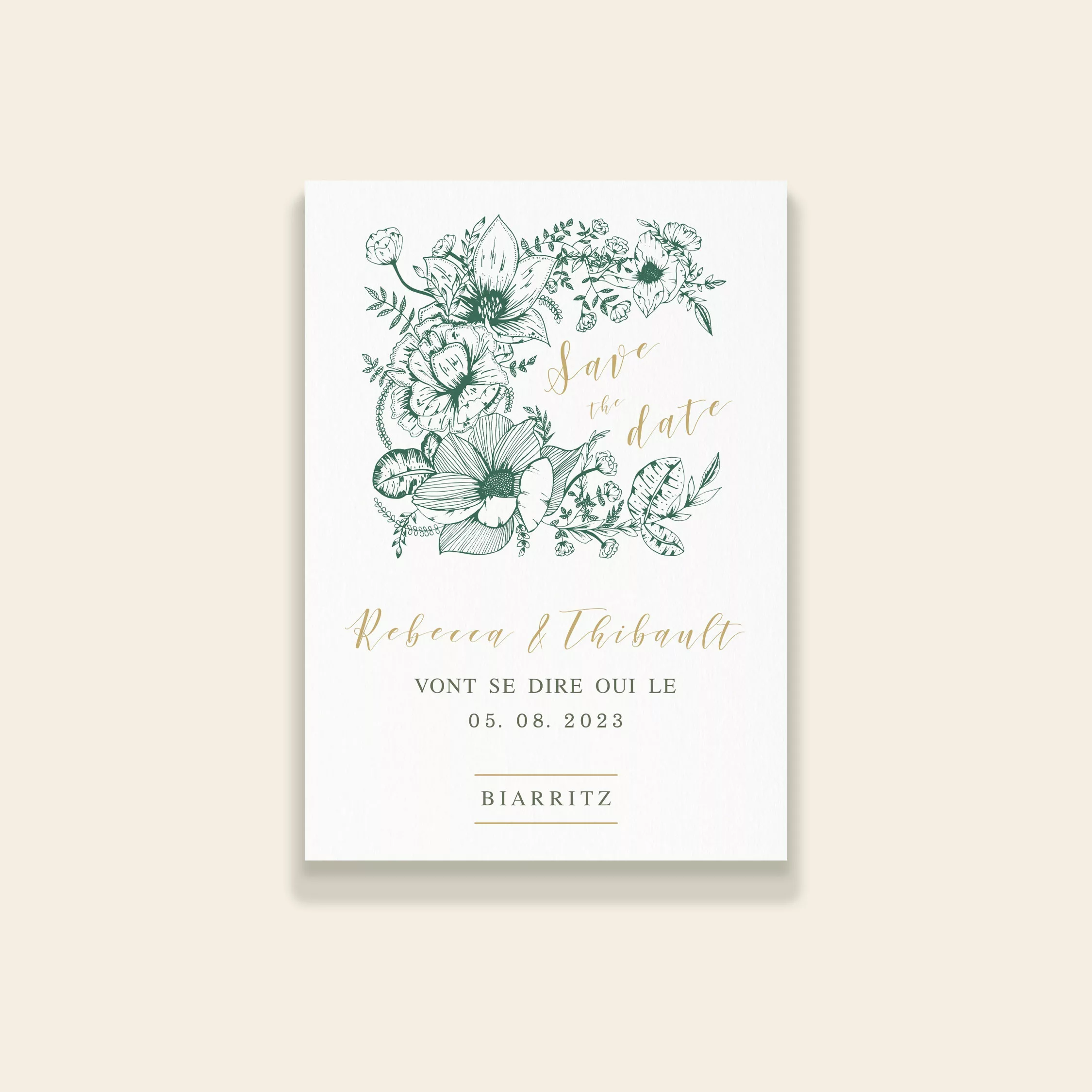 Save the date mariage botanique - Vintage Bloom - Maison Célestine
