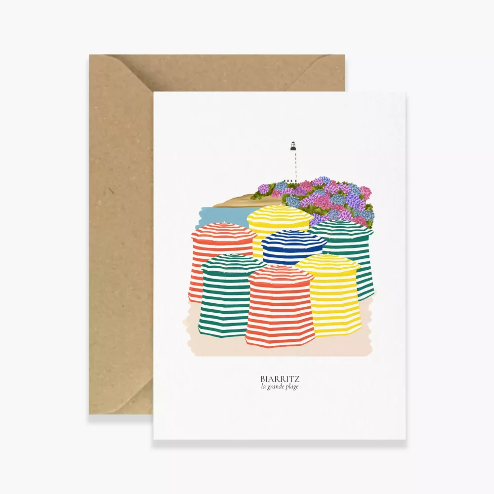 Carte Biarritz, La Grande Plage - Maison Célestine