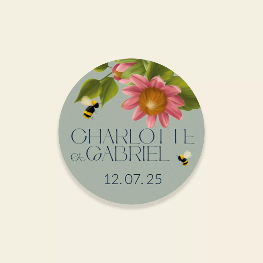 Sticker Mariage Peacock Garden - Maison Célestine