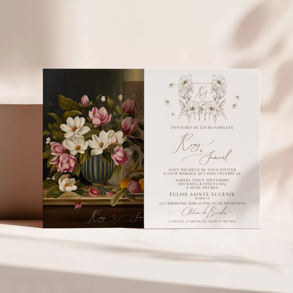 Faire-part Magnolia Antica - Maison Célestine