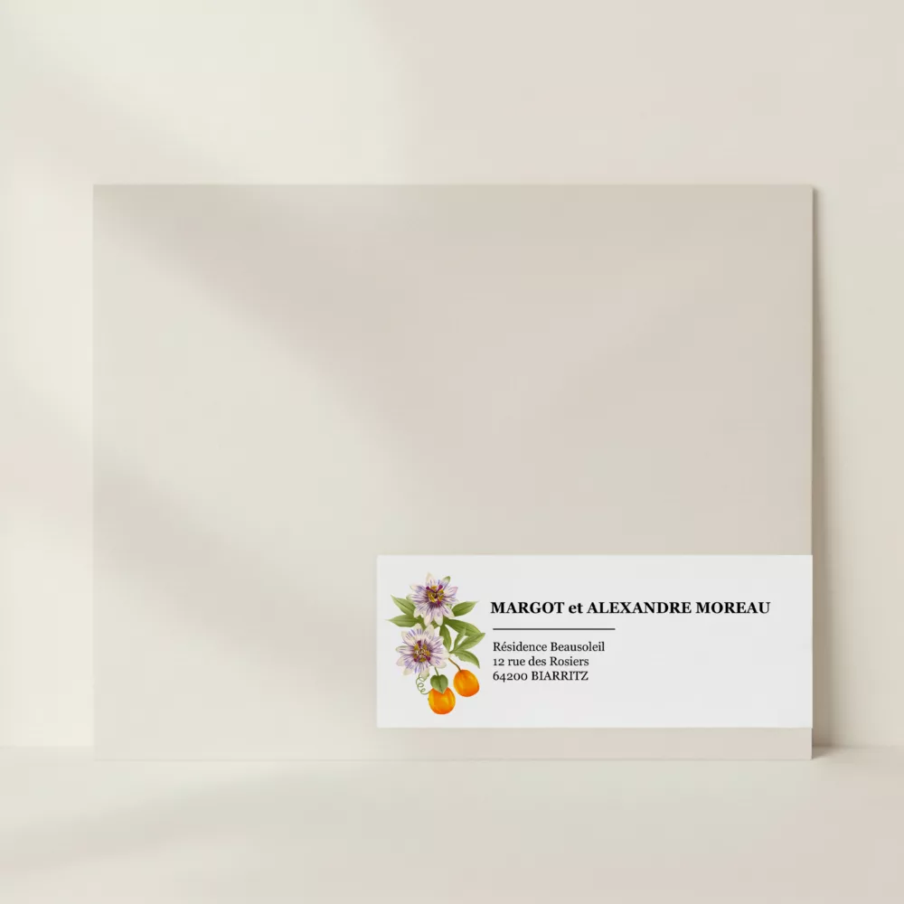 Etiquette adresse mariage Peacock Garden