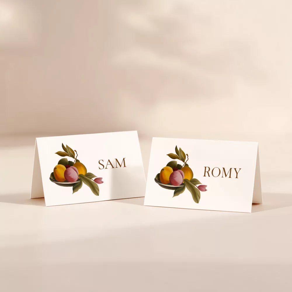 Marque-place mariage magnolia Maison Célestine