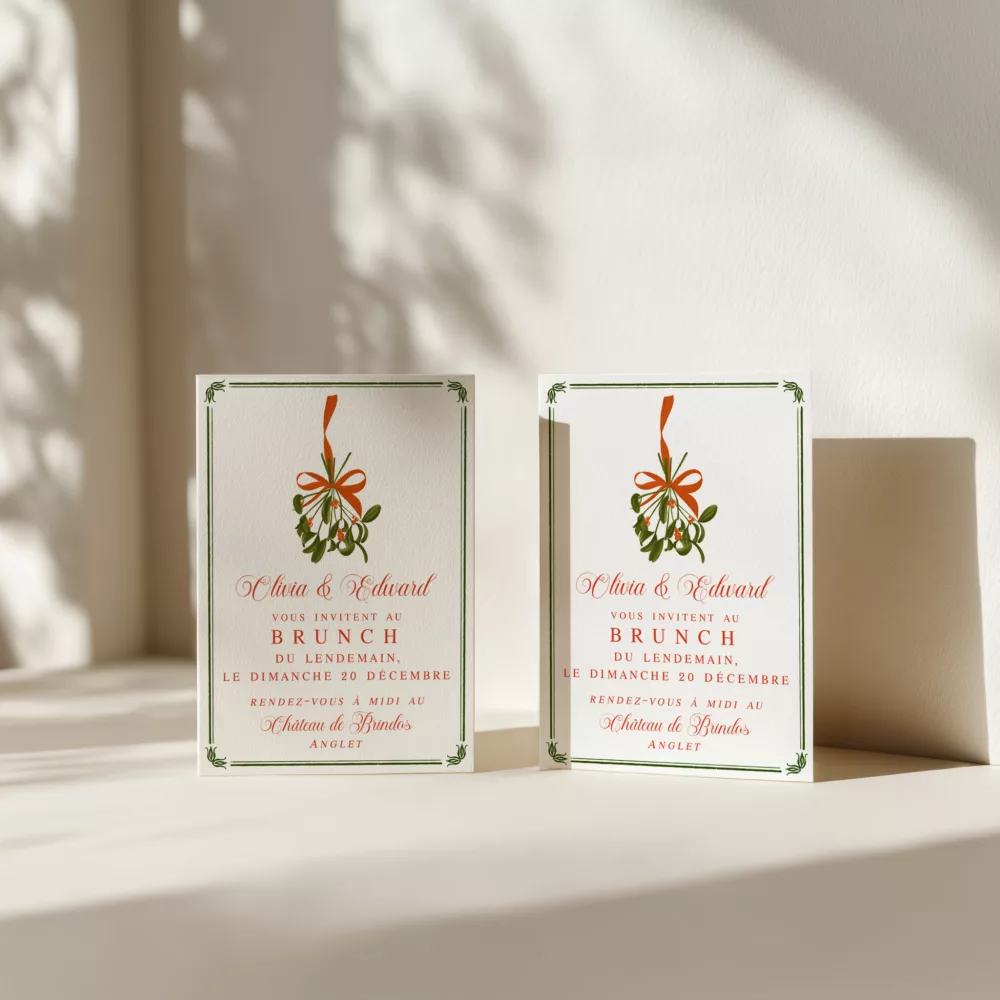 Carton brunch de mariage Un conte de Noël - Maison Célestine
