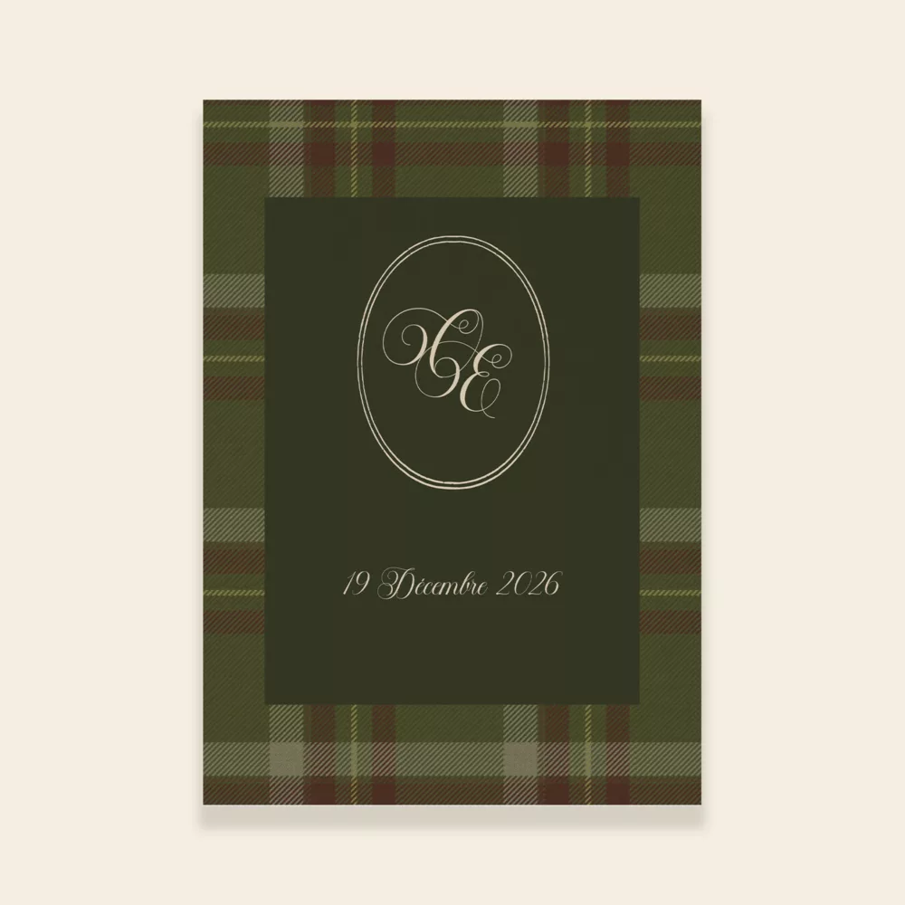 Couverture livret de messe mariage Noël - Maison Célestine