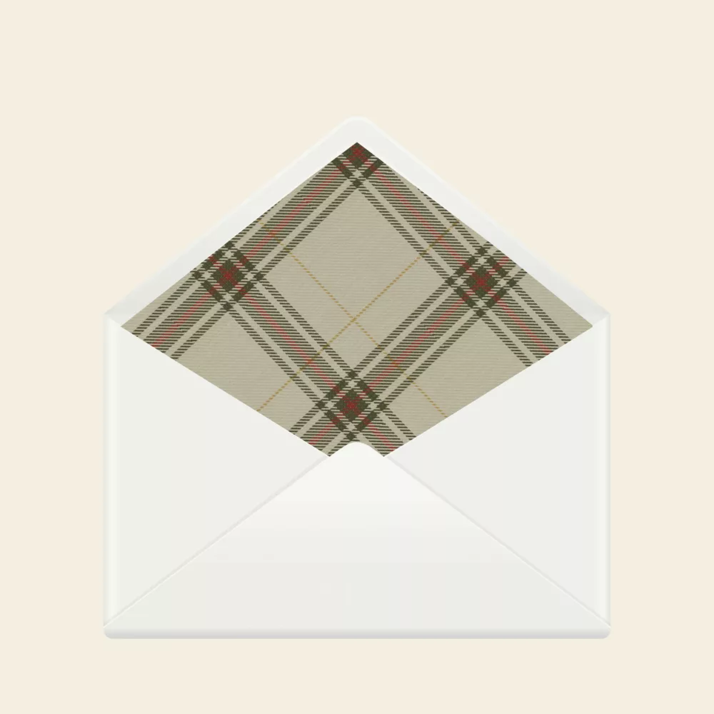 Doublure enveloppe Faire-part de naissance Noël Casse-noisettes - Maison Célestine