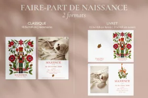 Faire-part de naissance Noël Casse-noisettes - Maison Célestine