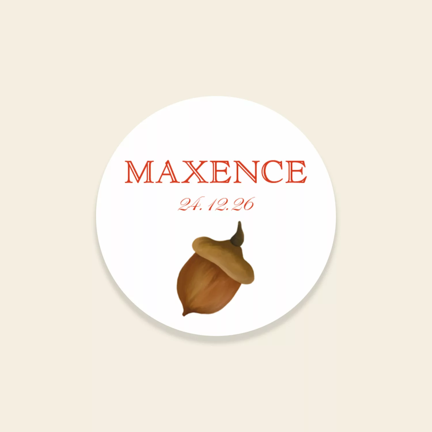 Sticker faire-part de naissance Casse-Noisettes - Maison Célestine