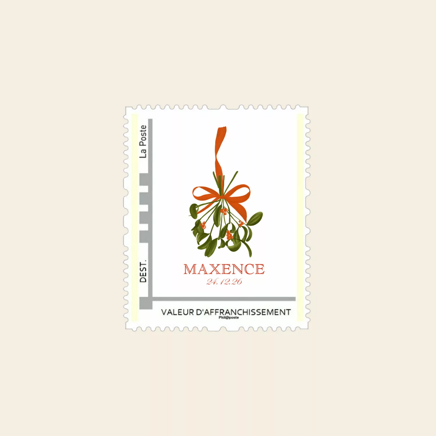 Timbre de naissance personnalisé Casse-Noisettes - Maison Célestine