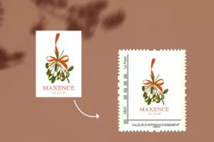 Timbre de naissance personnalisé Casse-Noisettes - Maison Célestine