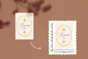 Timbre de naissance personnalisé Herbier - Maison Célestine