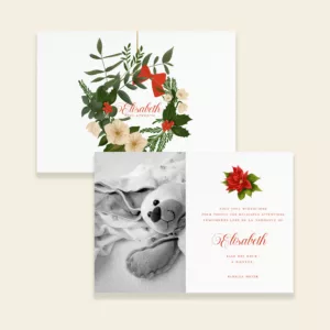 Remerciements naissance noël mon ange - Maison Célestine
