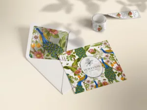 DOUBLURES ENVELOPPES PEACOCK GARDEN – Image 3