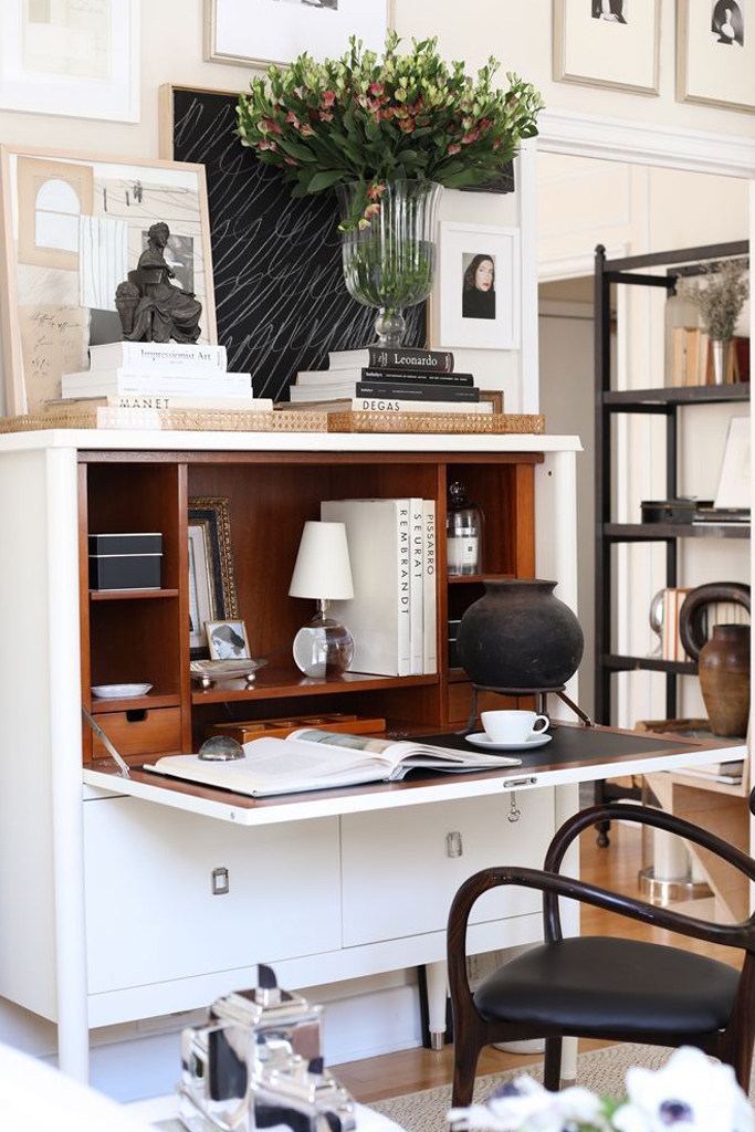 Créer un coin bureau à la maison avec un secrétaire