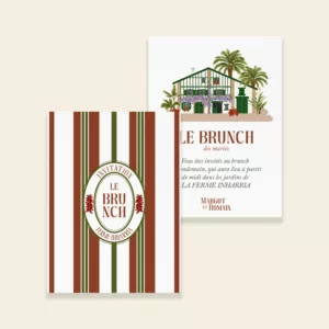 Invitation brunch mariage Pays-Basque - Maison Célestine