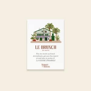 Invitation brunch mariage Pays-Basque - Maison Célestine