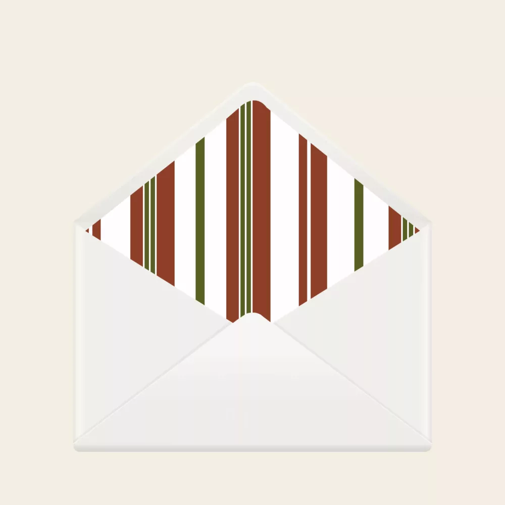 Doublure enveloppe faire-part de mariage Pays-Basque - Maison Célestine