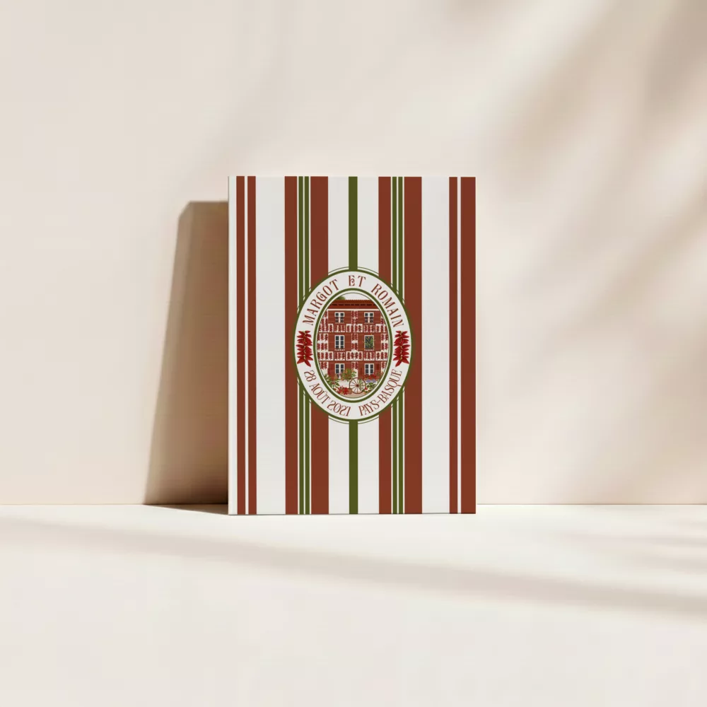 Couverture livret de cérémonie mariage Pays Basque – Collection Pays Basque