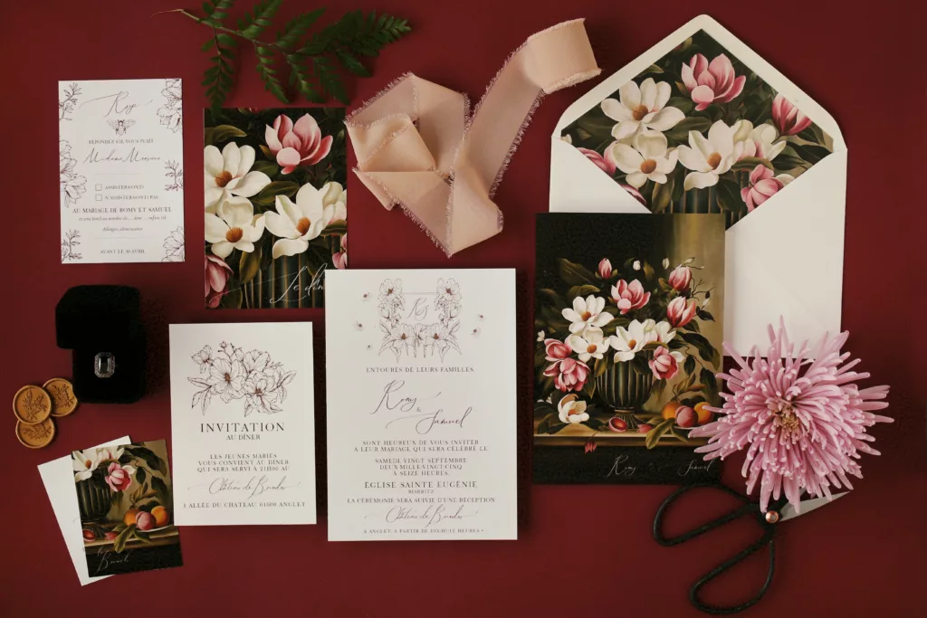 Collection papeterie de Mariage Magnolia Antica