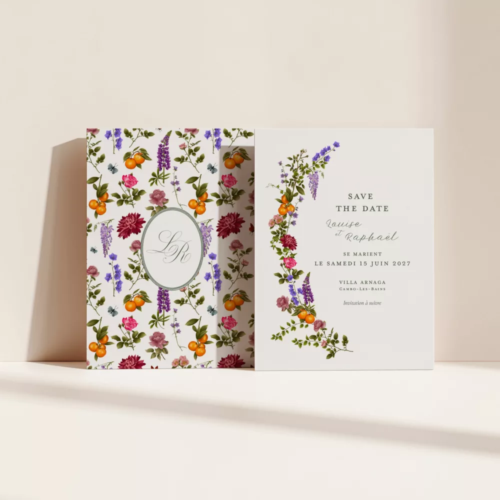 Save the Date Sérénade Botanique II - Maison Célestine