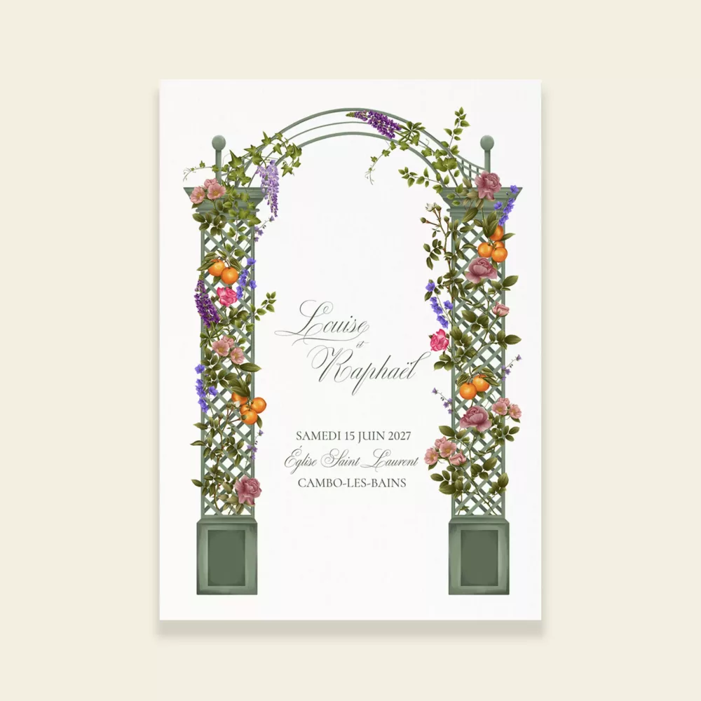 COUVERTURE LIVRET DE CÉRÉMONIE SÉRÉNADE BOTANIQUE