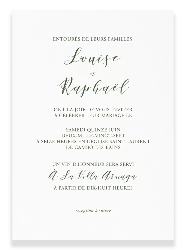 Guide créatif faire-part de mariage sur-mesure, choix des typographies