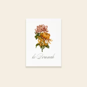 Carton brunch mariage automnal – Collection Songes d’Automne, Maison Célestine
