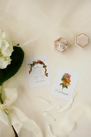 Carton brunch mariage automnal – Collection Songes d’Automne, Maison Célestine