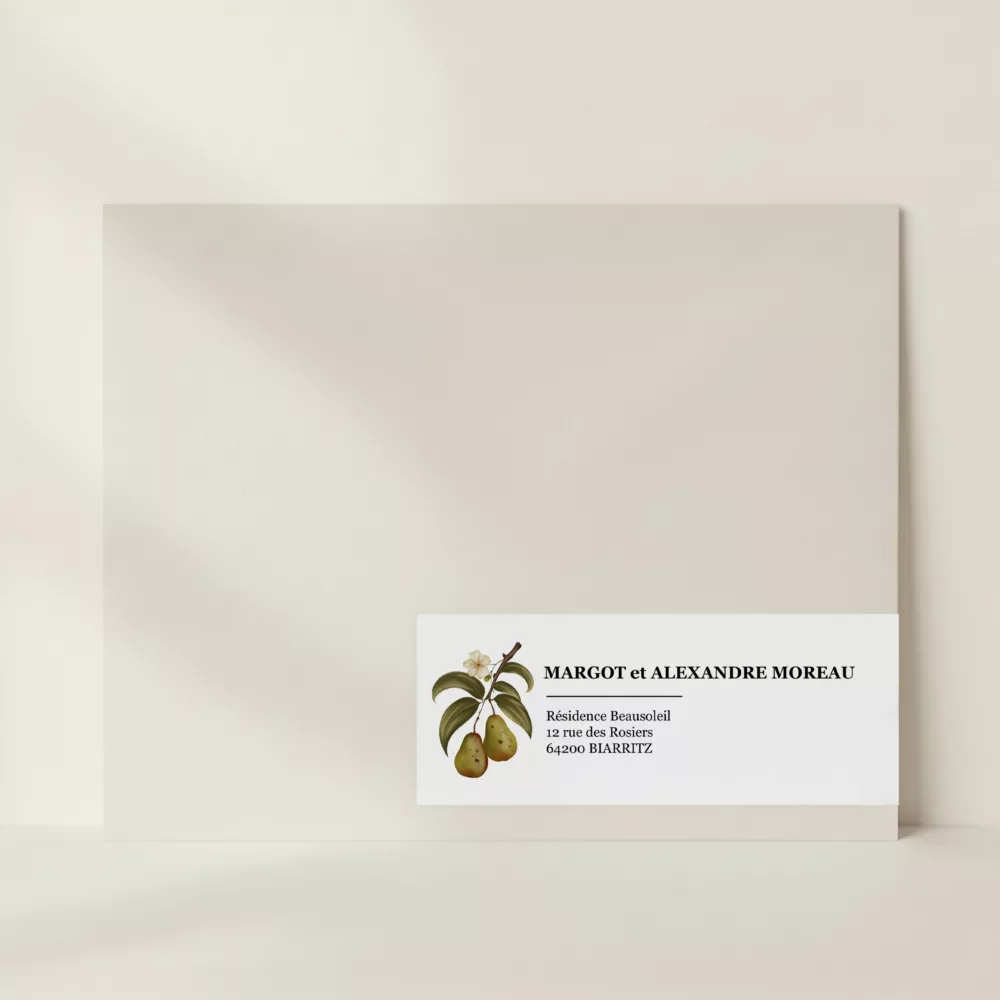 Etiquette Adresse Songes d'automne