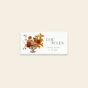 Plan de table mariage automnal – Collection Songes d’Automne, Maison Célestine