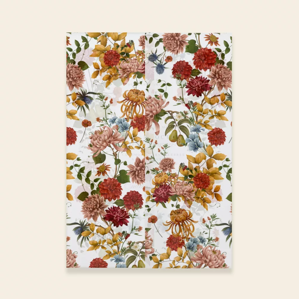 Pochette calque mariage automnal – Collection Songes d’Automne, Maison Célestine