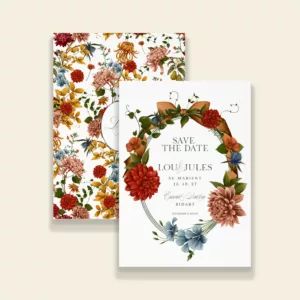 Save the Date mariage automnal – Collection Songes d’Automne, Maison Célestine