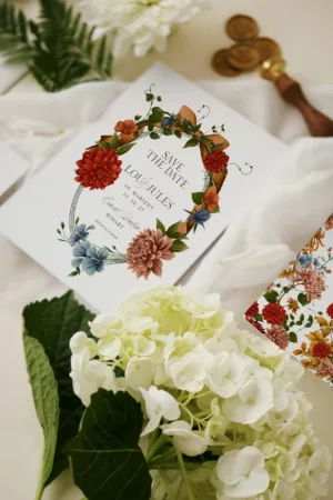 Save the Date mariage automnal – Collection Songes d’Automne, Maison Célestine