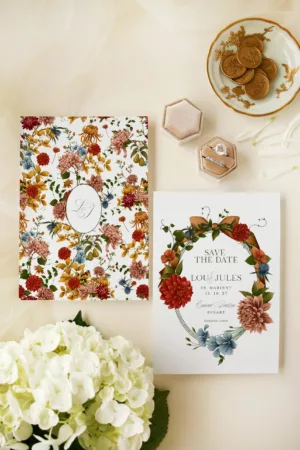 Save the Date mariage automnal – Collection Songes d’Automne, Maison Célestine