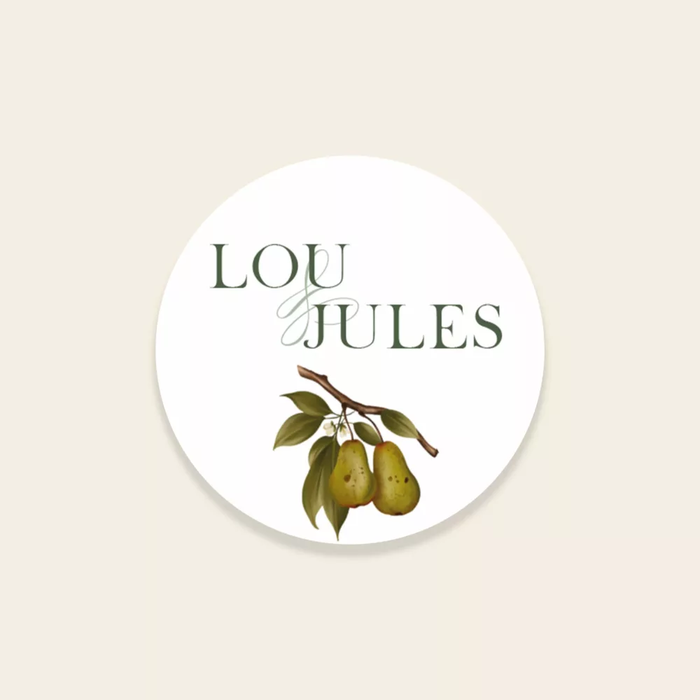 Sticker mariage automnal – Collection Songes d’Automne, Maison Célestine