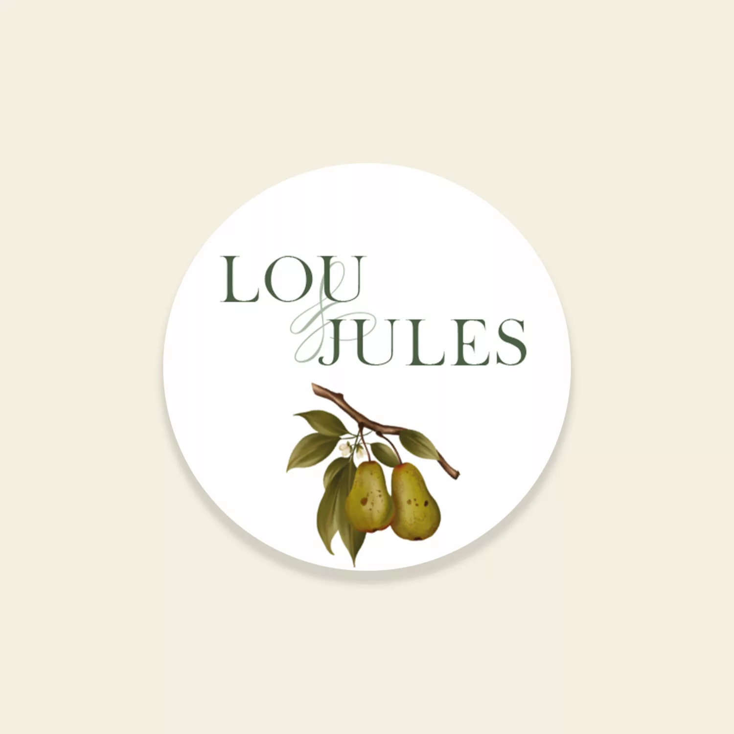Sticker mariage automnal – Collection Songes d’Automne, Maison Célestine