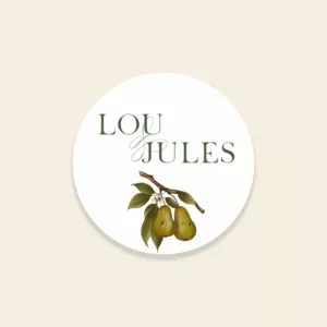 Sticker mariage automnal – Collection Songes d’Automne, Maison Célestine