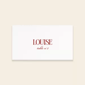 Marque-place de mariage moderne - Collection Anthurium - Maison Célestine