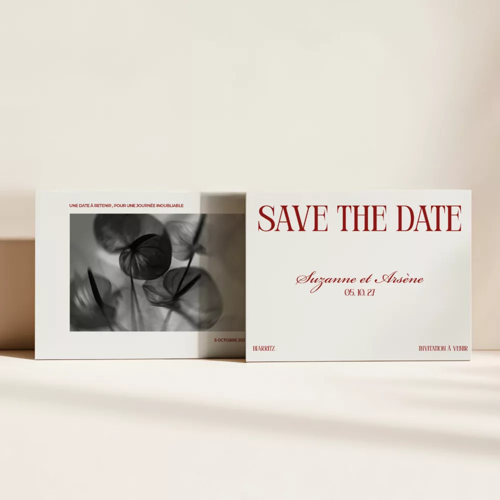 Save the Date Anthurium - Maison Célestine