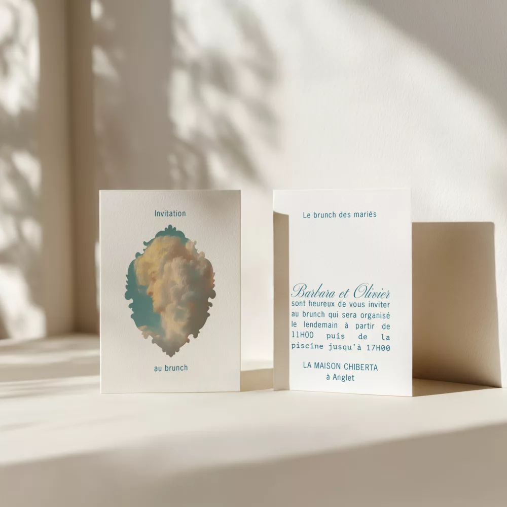 Carton Brunch de Mariage Sixtine - Maison Célestine